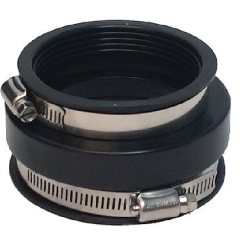 Valterra – 4X3 COUPLER W/HOSE CLAMPS,3 FLEXIBLE DRAIN REDUCER COUPLER – F022104