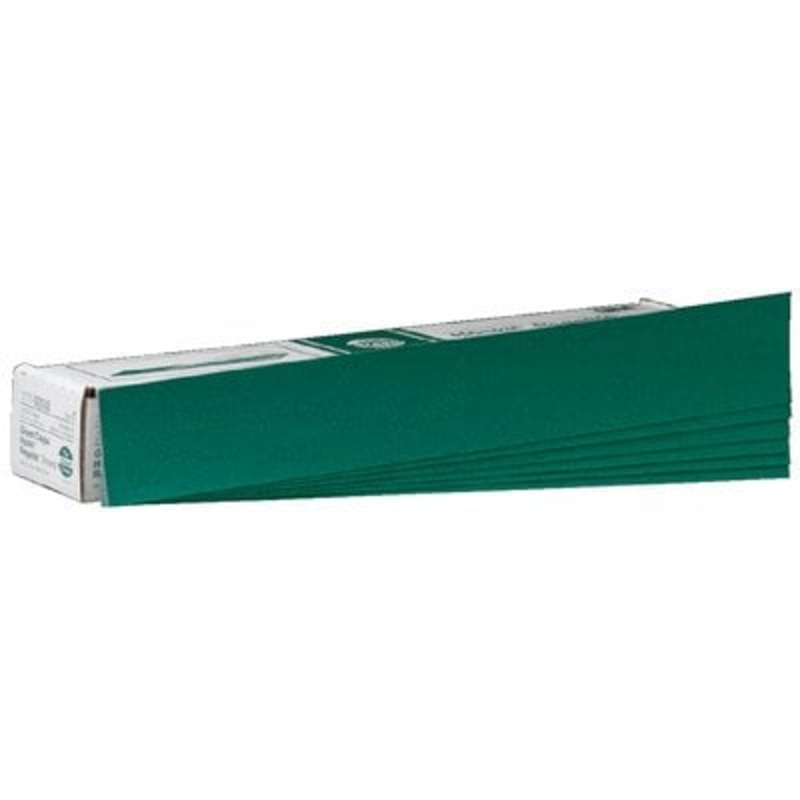 3M – Green Corps Hookit Sheet – 80 Grit – 2-3/4 inch x 16-1/2 inch – 50 Pack – 00539
