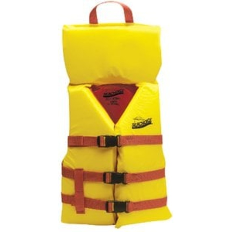 Seachoice – Type II Deluxe Childrens Vest – Youth – Red/Yellow – 86120