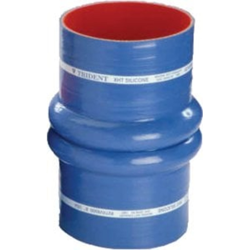 Trident hose – Blue Silicone VHT Double Hump Hose w/T-Bolt Clamps, 8 – 274V8000SS