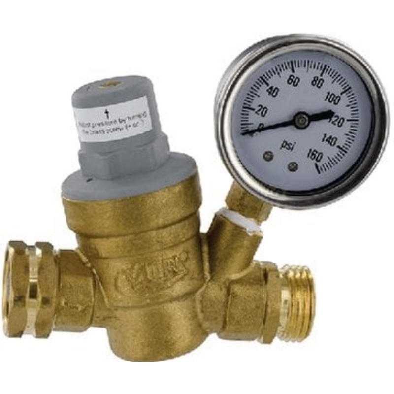 Valterra – Brass Adjustable RV Water Regulator – A011117VP