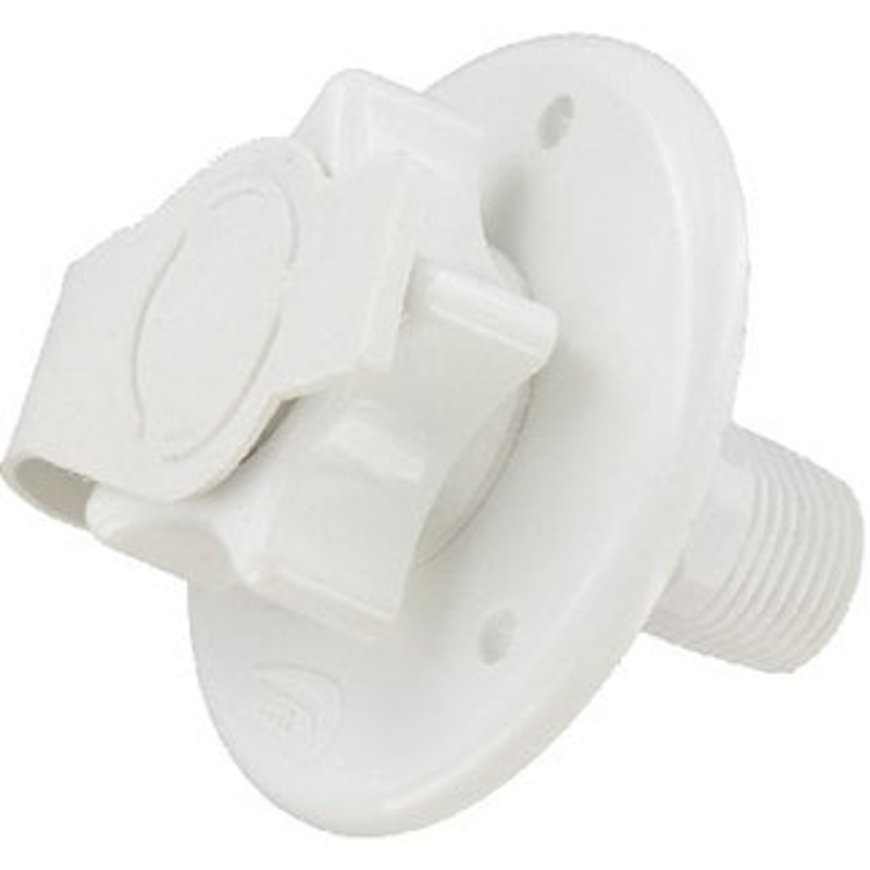 Valterra – Flush Mount Water Inlet, White Plastic – A010168VP