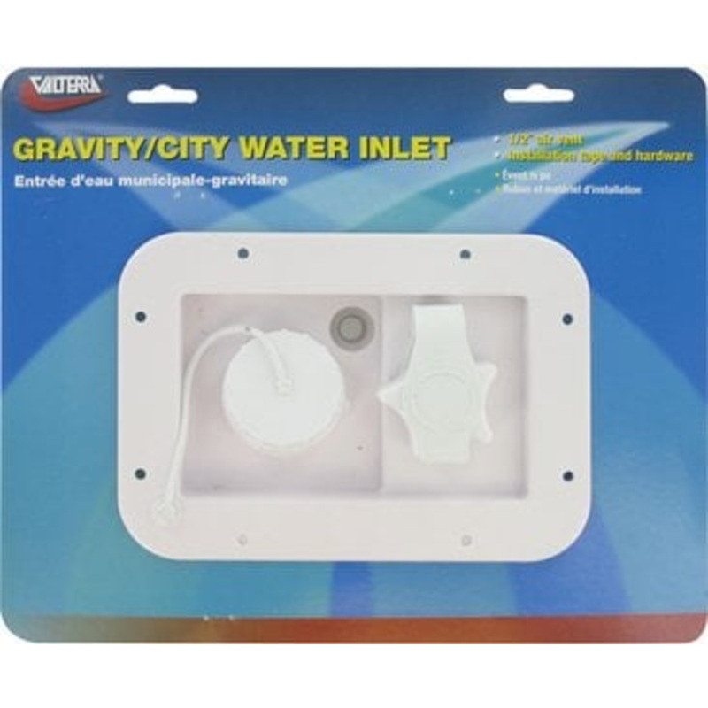 Valterra – Gravity City 1/2 Air Vent Water Inlet & Includes Hardware & Installation Tape – A012001VP