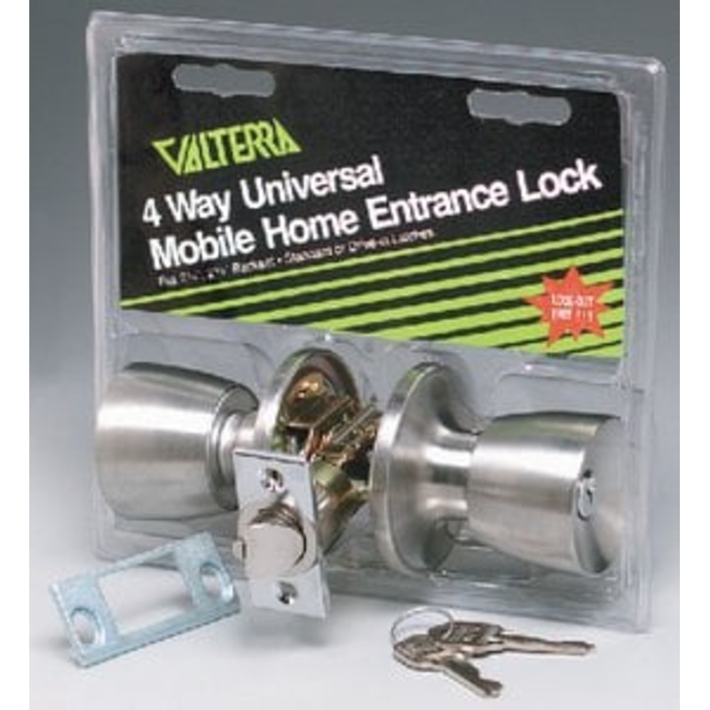 Valterra – Stainless Steel 4 Way Universal Entrance Panic Proof Lock – L32CS010