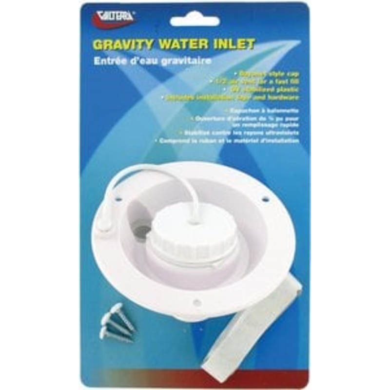 Valterra – WATER INLET GRAVITY WHT CARD,GRAVITY WATER INLET – A012003VP