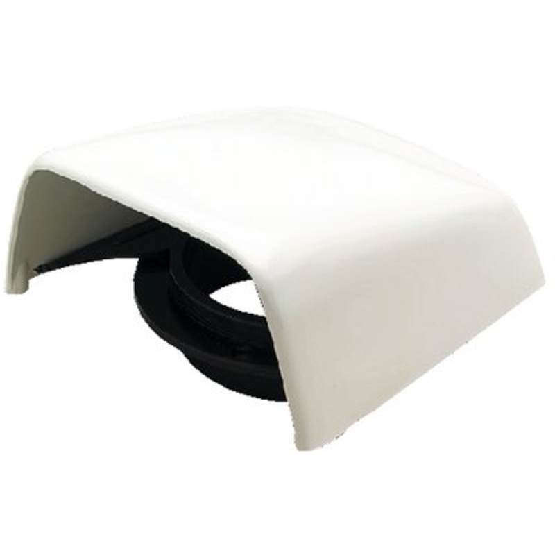 Beckson Marine – C7 Snap On Clam Vent With Hose Adapter – White 5-1/2 Width x 6-1/4 Diameter x 2-1/2 Height – C7