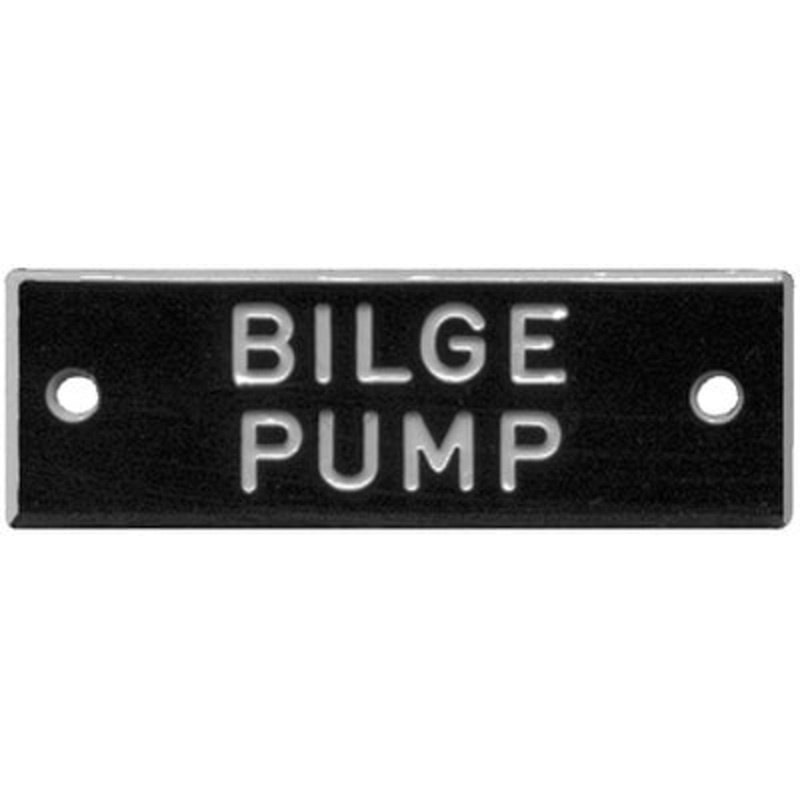 Bernard Engraving – Identi-Plate – Bilge Pump – 5 Pack – IP002