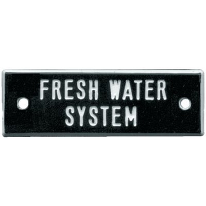 Bernard Engraving – Identi-Plate – Fresh Water System – IP052