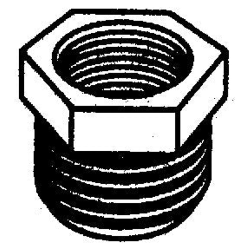Brass Fittings – Hex Bushing 1/2X3/8 – 28664W