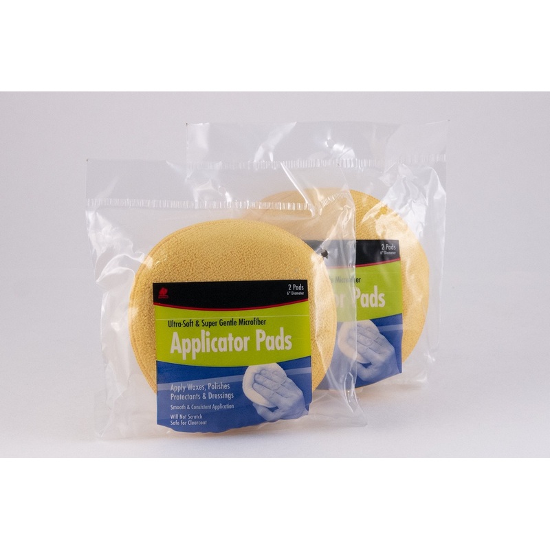 Buffalo Industries – Buffalo Microfiber Wax Applicator Pads (2 Per Pack) – 6 – 2-Pack