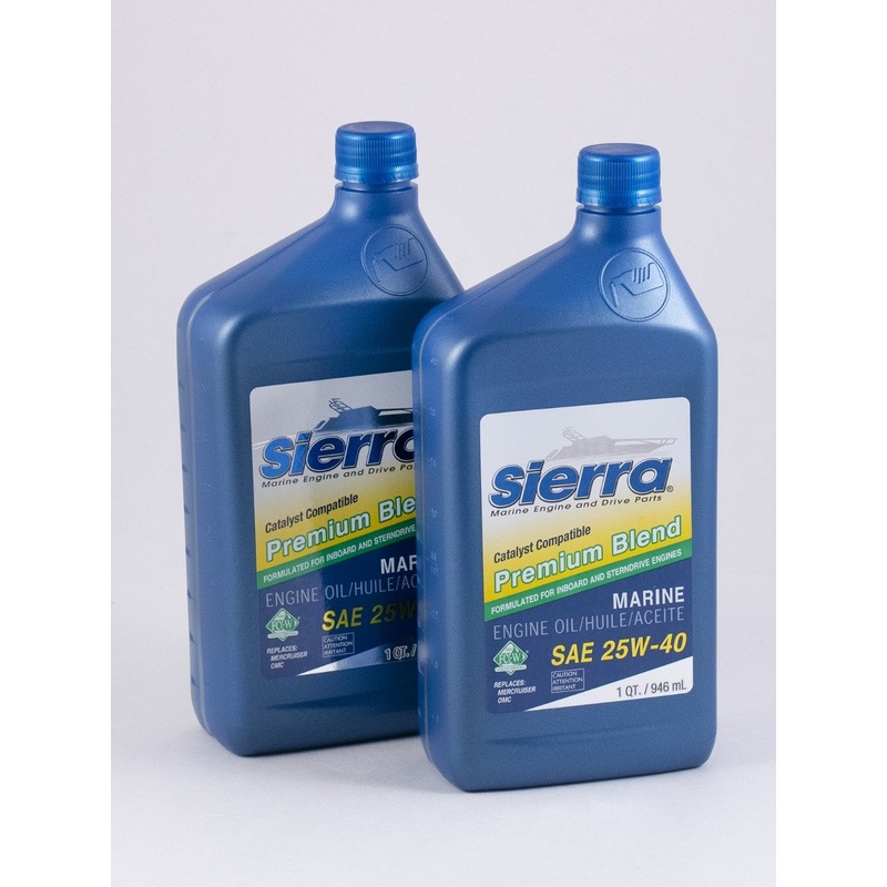 Sierra – 25W-40 FC-W 4 Stroke Stern Drive Engine Oil – Quart – 2 Pack – 9400CAT2