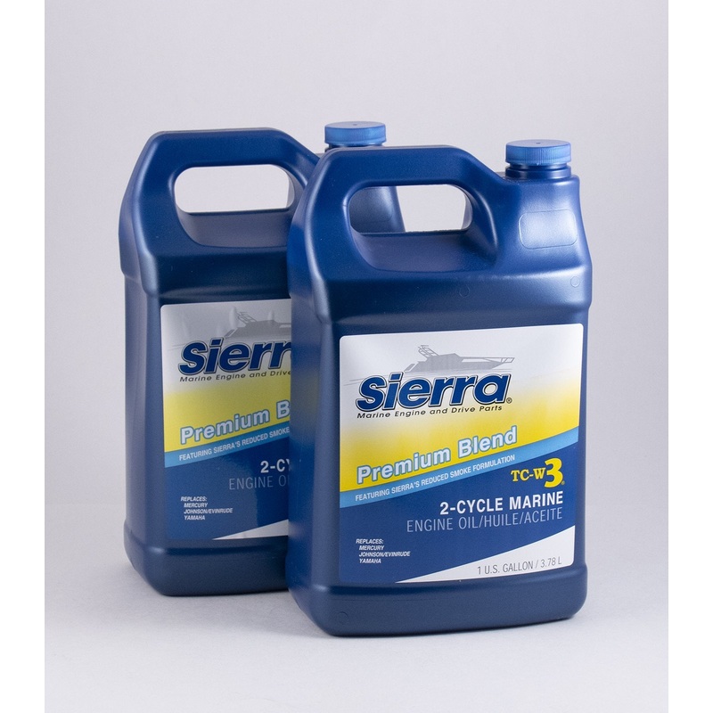 Sierra – Blue Premium TC-W3 2 Stroke Marine Engine Oil – Gallon – 2 Pack – 95003