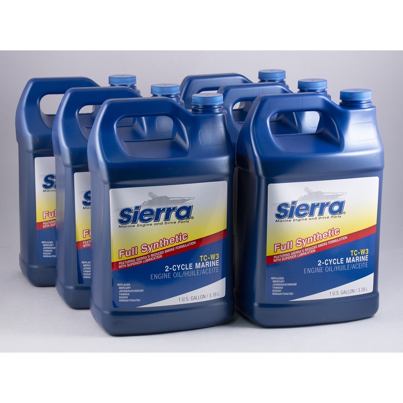 Sierra – Full Synthetic TC-W3 2 Stroke Outboard Engine Oil – Gallon – 6 Pack – 95403