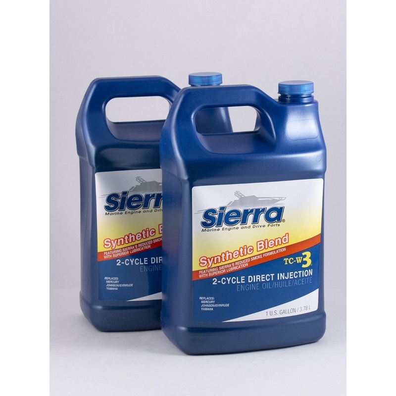 Sierra – TC-W3 Direct Injection 2-Stroke Marine Oil – Synthetic Blend – Gallon – 2 Pack – 95303