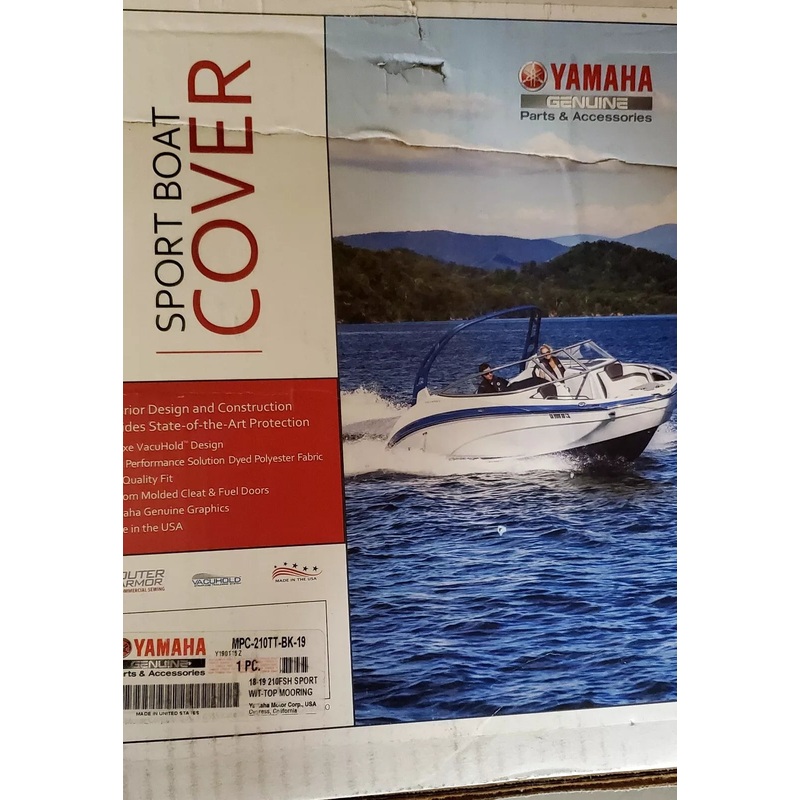 Yamaha Boat Mooring Cover – 210FSH TT FF SEAT – 2019 -Current – MPC-210TT-BK-19