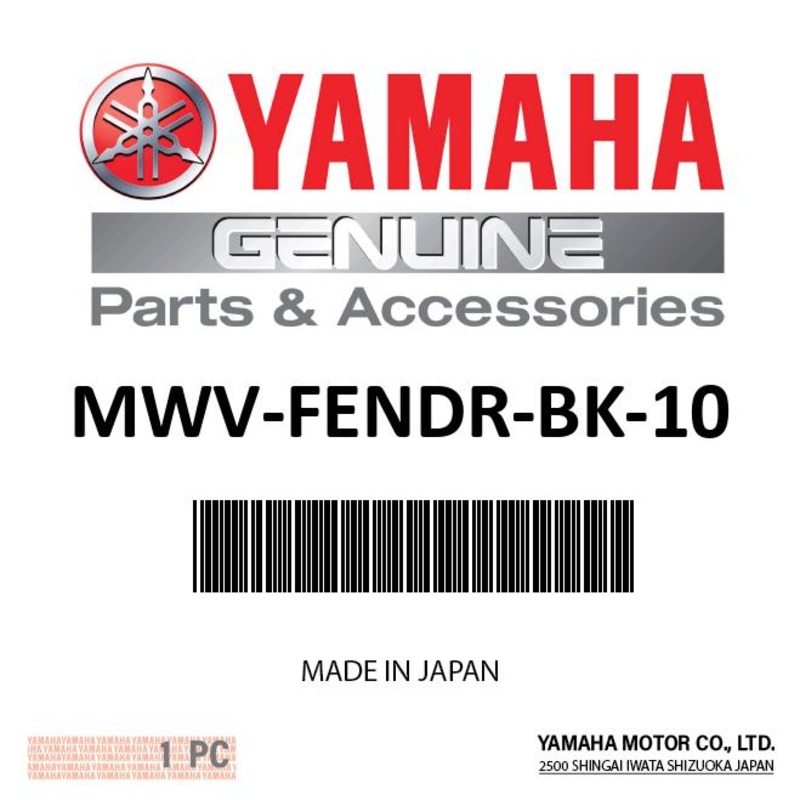 Yamaha – Universal Pwc Fender Set, Black – MWV-FENDR-BK-10