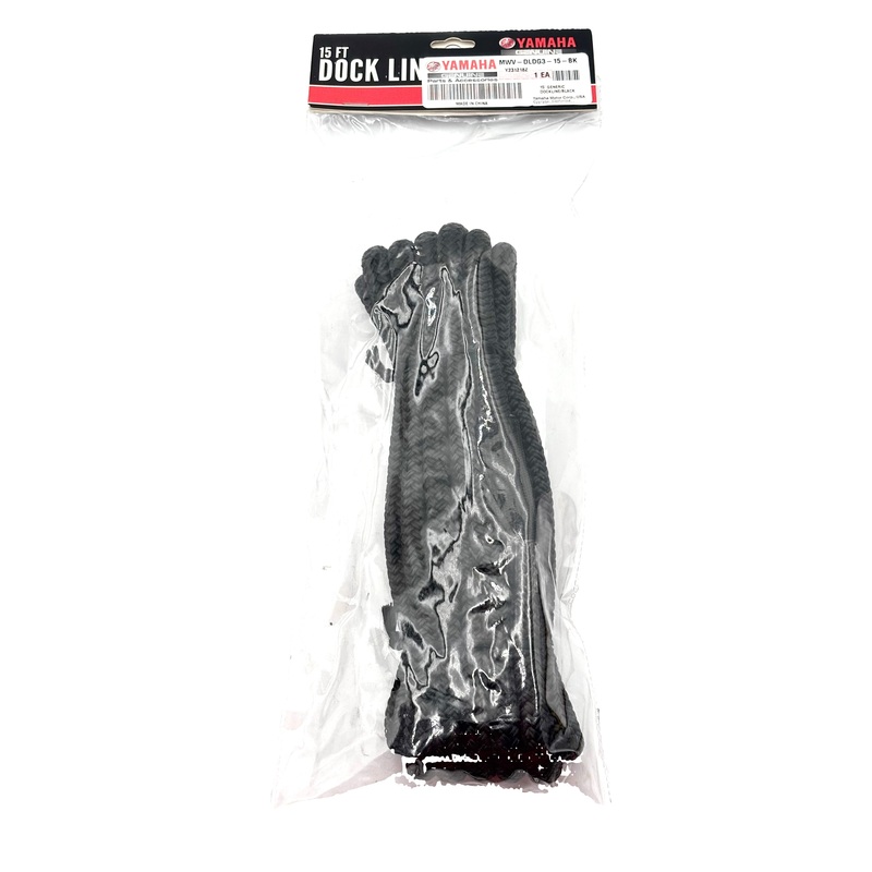 Yamaha – 15′ Generic Dockline/Black – MWV-DLDG3-15-BK