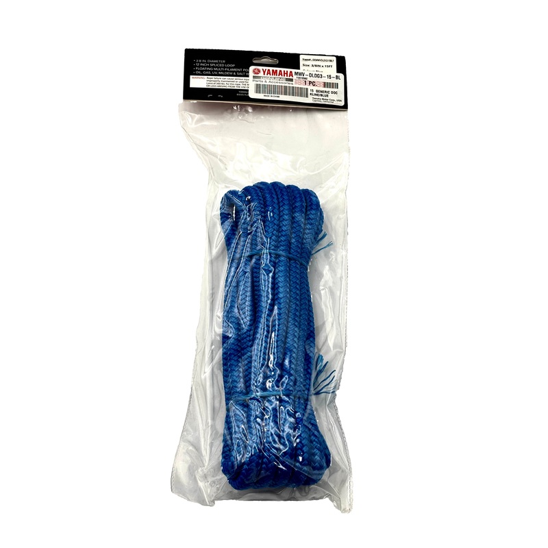 Yamaha – 15′ Generic Dockline/Blue – MWV-DLDG3-15-BL