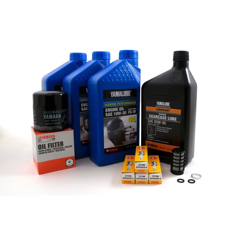Yamaha F50 100 Hour Service Maintenance Kit – Yamalube 10W-30 – 2005