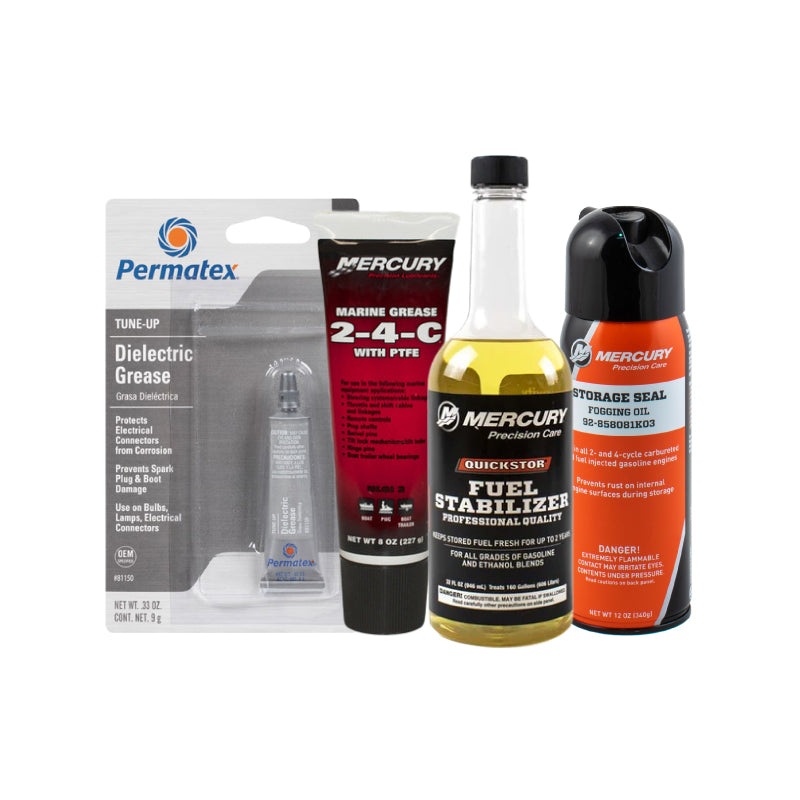 Mercury Premium Winterizing Kit  32 oz Stabilizer, Fogging Oil, 2-4-C & Dielectric Grease