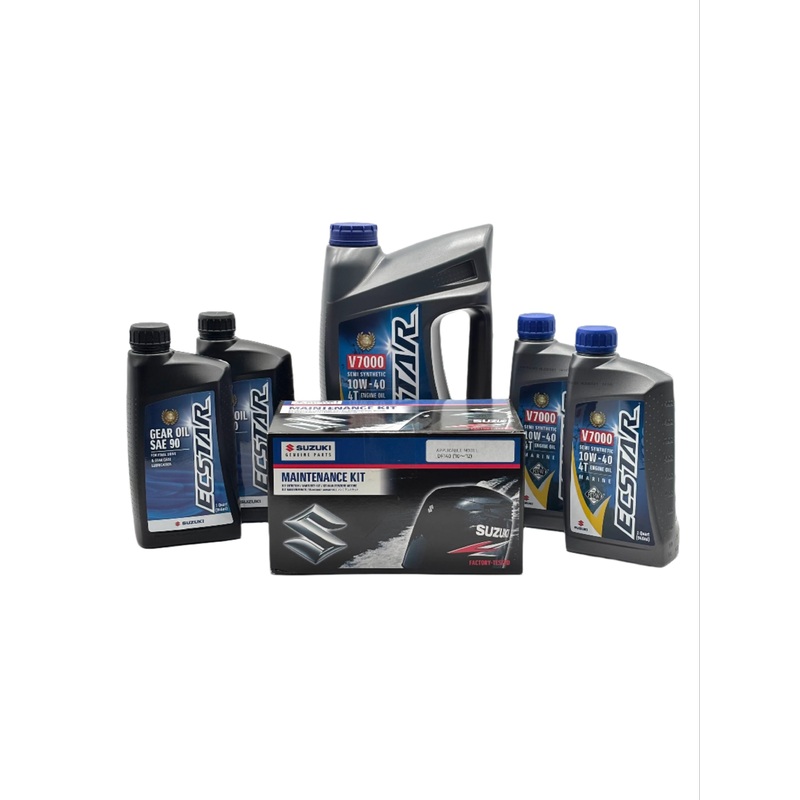Suzuki DF140 Service Kit – 10W40 Ecstar Oil – 2010-2012 – 17400-92852, 17400-92851, 17400-92850