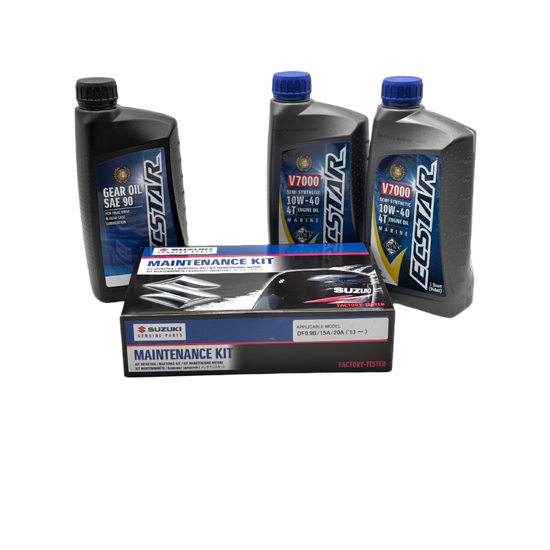 Suzuki DF20 Service Kit – 10W40 Ecstar Oil – 2013-Current
