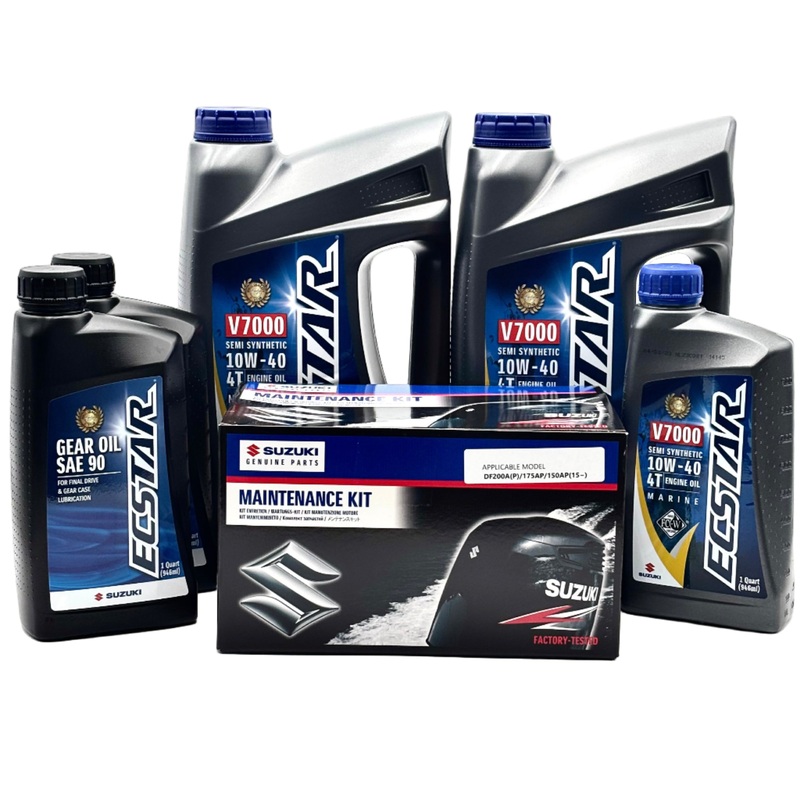 Suzuki DF200A Service Kit – 10W40 Ecstar Oil – 2016-Current
