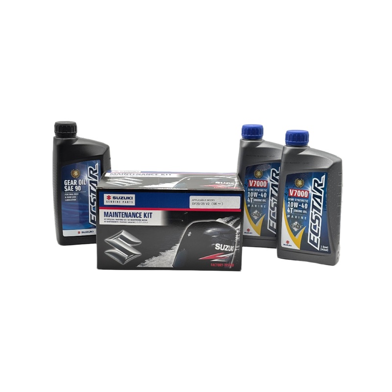 Suzuki DF25 V-Twin Service Kit  – 10W40 Ecstar Oil- 2006-2010