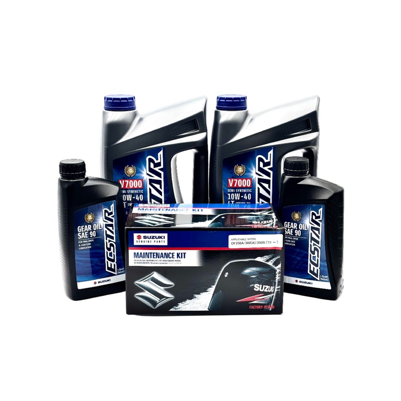 Suzuki DF300AP Service Kit – 10W40 Ecstar Oil – 2011-Current – 17400-98865