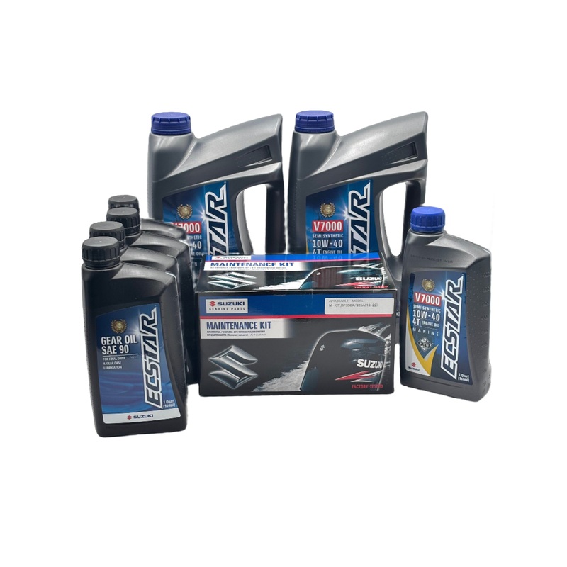 Suzuki DF300B Service Kit  – 10W40 Ecstar Oil- 2017-Current – 17400-98873