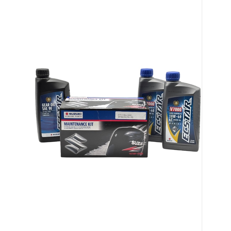Suzuki DF30A Service Kit – 10W40 Ecstar Oil – 2015-Current – 17400-94824, 17400-94823