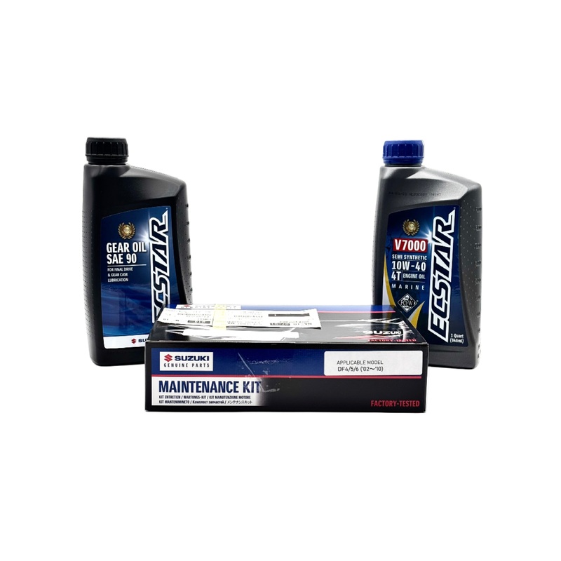 Suzuki DF4 | DF6 Service Kit – 10W40 Ecstar Oil – 17400-91860 – 2002-2010
