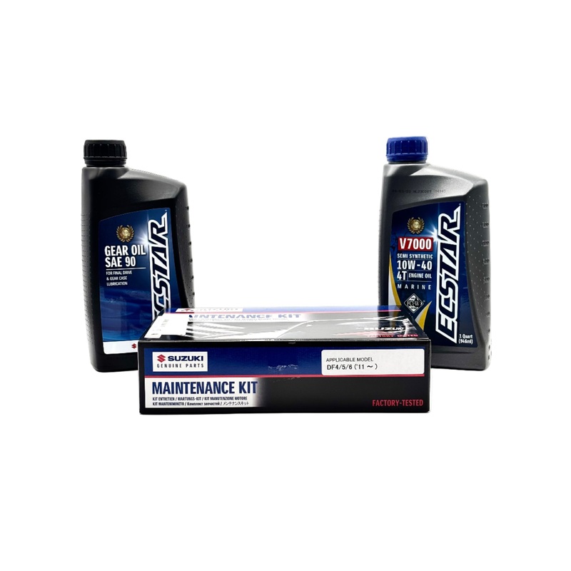 Suzuki DF4 | DF6 Service Kit – 10W40 Ecstar Oil – 2011-2016