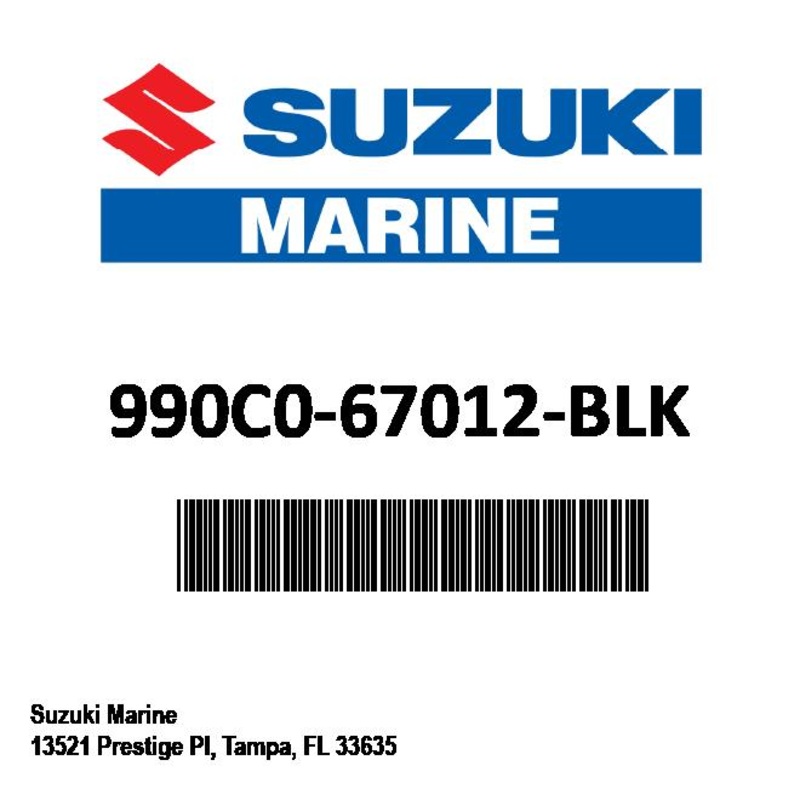 Suzuki – Splash Cover – DF115B – 1st Generation – Black – 990C0-67012-BLK