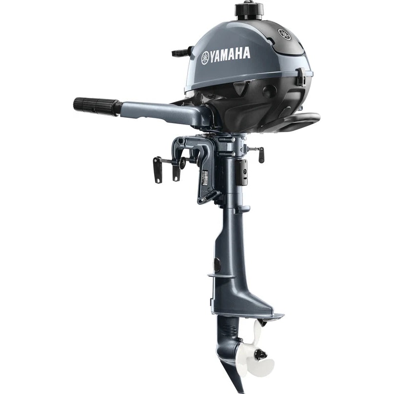 Yamaha F2.5LMHB Outboard – Gray | 20-Inch Shaft | Tiller Handle | Manual Start | 360 Steering