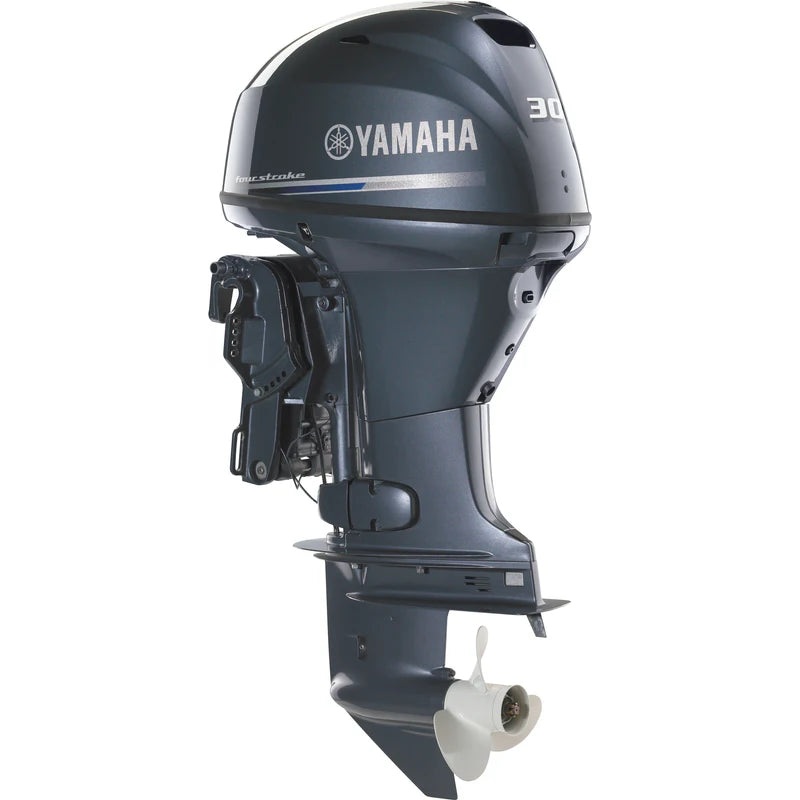 Yamaha F30LA Outboard – 20-Inch Shaft | Remote Control | Electric Start | Power Trim & Tilt | Gray