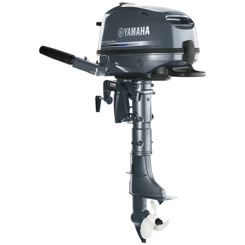 Yamaha F4LMHA Outboard  -20-Inch Shaft | Tiller Handle | Manual Start | Manual Tilt | Gray