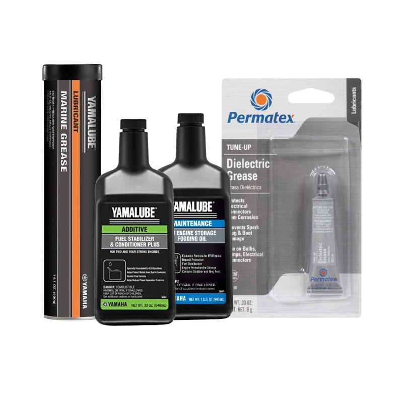 Yamaha Premium Winterizing Kit  32 oz Stabilizer, EFI Fogging Oil, 14 oz Grease Cartridge & Dielectric Grease