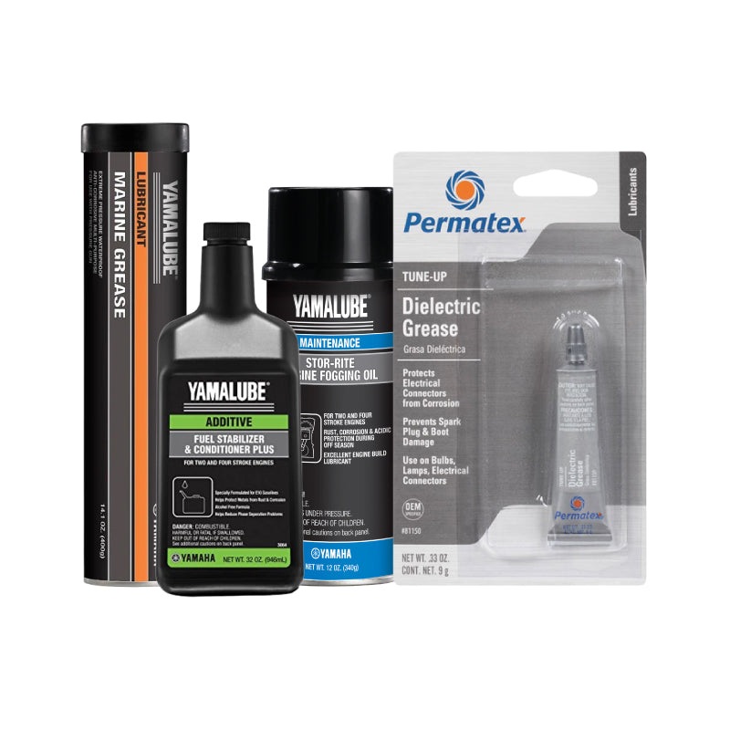 Yamaha Premium Winterizing Kit  32 oz Stabilizer, Fogging Oil, 14 oz Grease Cartridge & Dielectric Grease
