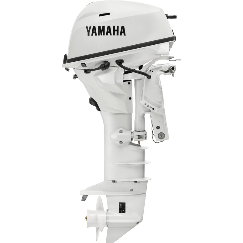 Yamaha T25XWTC2 High Thrust Outboard – 25-Inch Shaft | 2-Cylinder | High Thrust Model | Remote Mechanical Control | Electric & Electric Start | Power Trim & Tilt | Pearl White