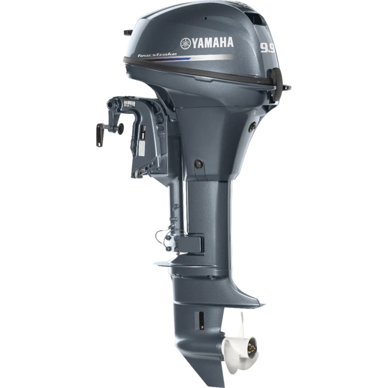 Yamaha T9.9LPB  Outboard – 20-Inch Shaft | Remote Control | Electric Start |Power Tilt| High Thrust | Gray