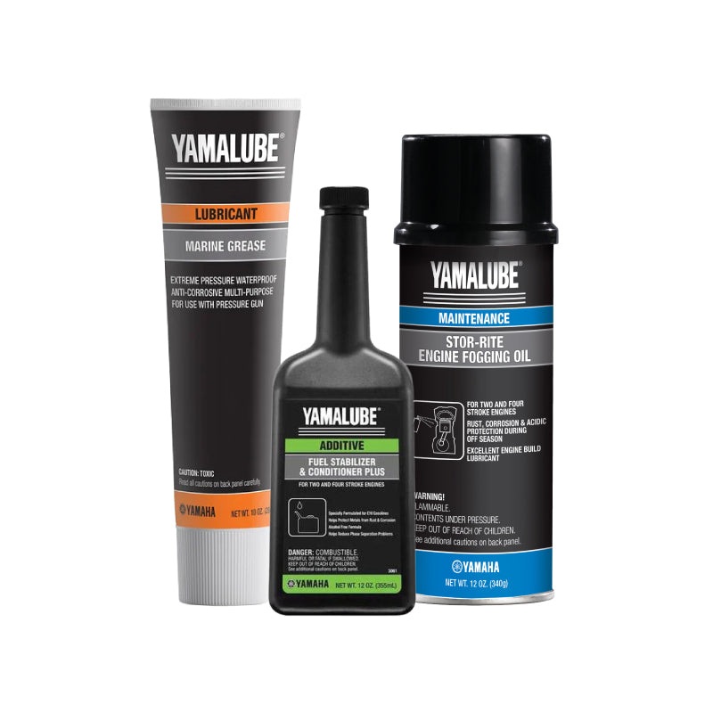 Yamaha Winterizing Kit  12 oz Stabilizer, Stor-Rite Fogging Oil & Marine Grease (10 oz)