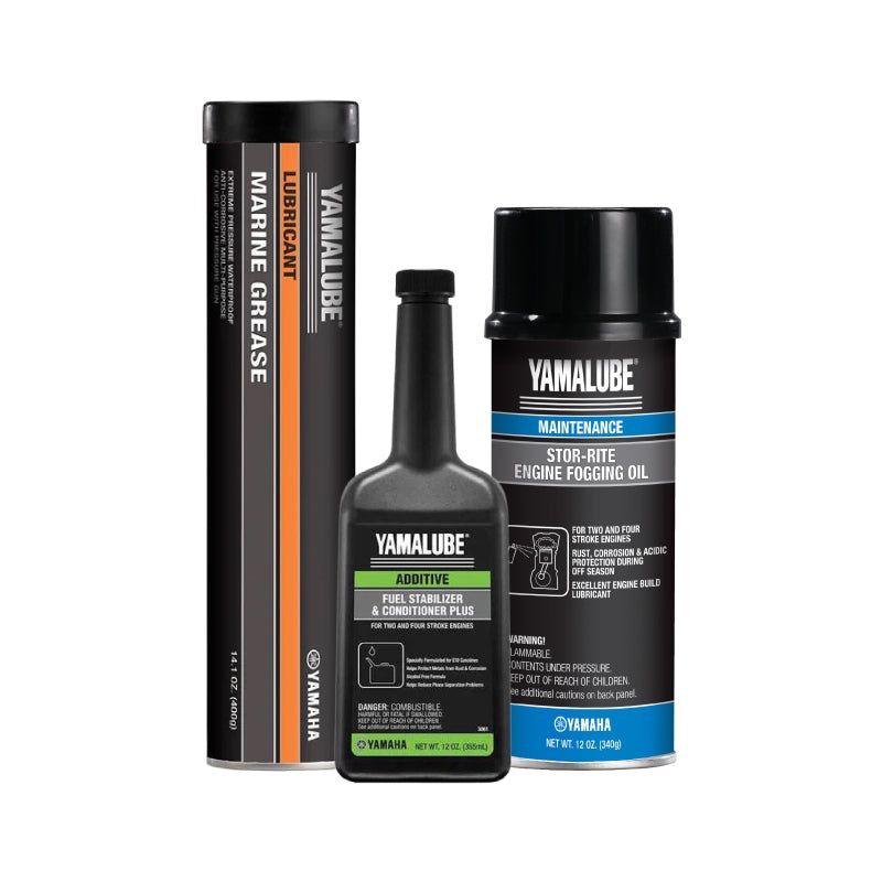 Yamaha Winterizing Kit  12 oz Stabilizer, Stor-Rite Fogging Oil & Multi-Purpose Grease (14 oz Cartridge)