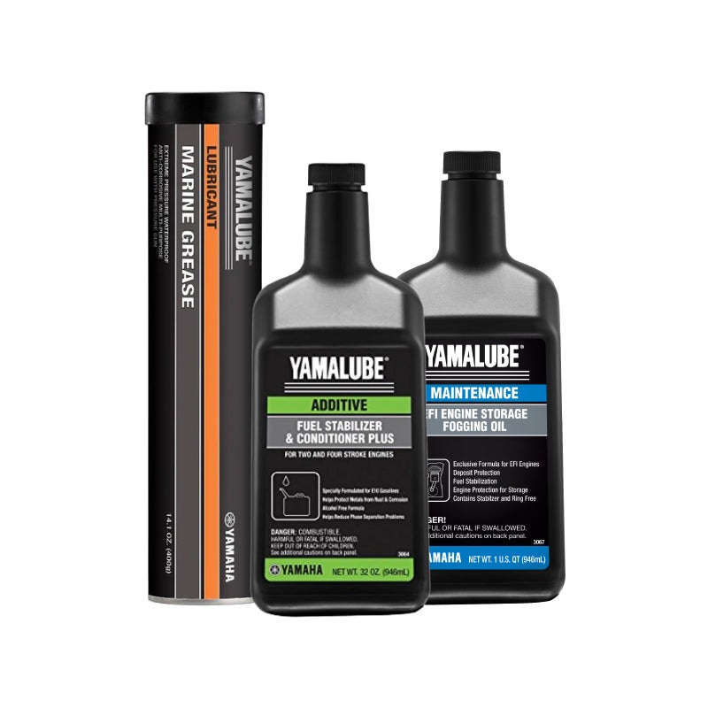 Yamaha Winterizing Kit  32 oz Stabilizer, EFI Fogging Oil (32 oz) & 14 oz Grease Cartridge