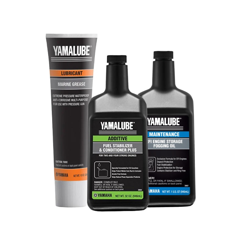 Yamaha Winterizing Kit  32 oz Stabilizer, EFI Fogging Oil (32 oz) & Marine Grease (10 oz)