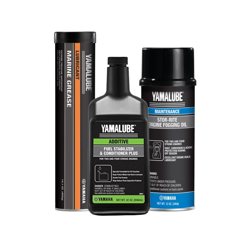 Yamaha Winterizing Kit  32 oz Stabilizer, Stor-Rite Fogging Oil & 14 oz Grease Cartridge