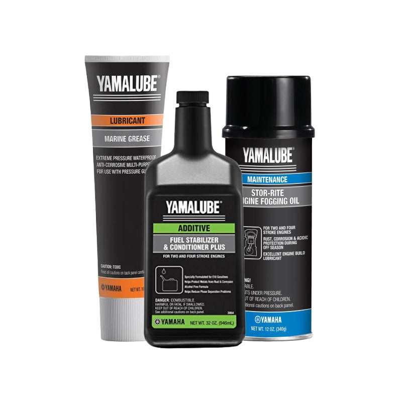 Yamaha Winterizing Kit  32 oz Stabilizer, Stor-Rite Fogging Oil & Marine Grease (10 oz)